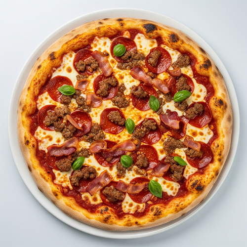 All Hot Meat Pizza 