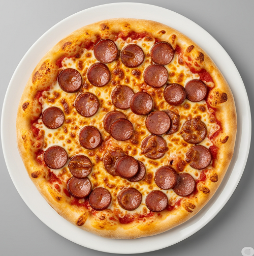 Smokey Frankfurter Sausage Pizza 