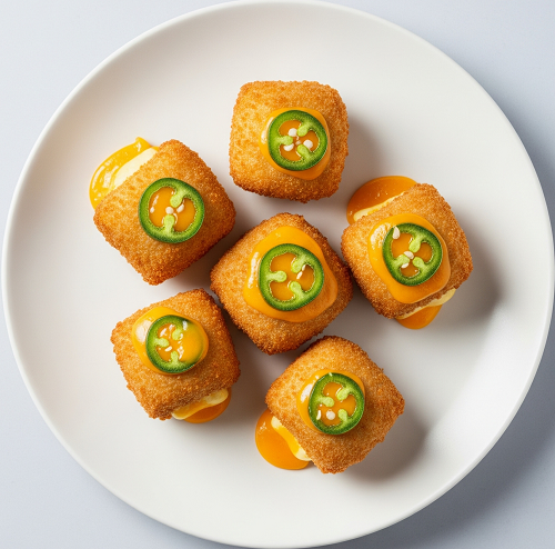 5 Pcs Cheesy Jalapeno Bites & Chips 